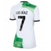 Billige Liverpool Luis Diaz #7 Udebane Fodboldtrøjer Dame 2023-24 Kortærmet